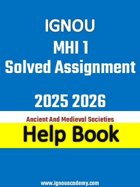 IGNOU MHI 1 Solved Assignment 2025 2026